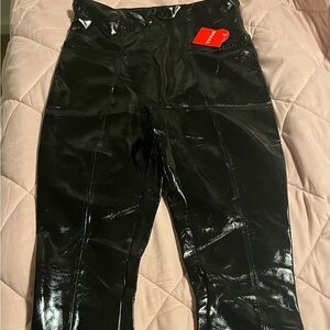 SPANXshape Faux Leather Patent Leggings